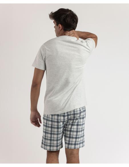 STAY AT HOME Pijama Manga Corta Scooty para Hombre