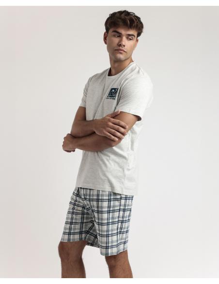 STAY AT HOME Pijama Manga Corta Scooty para Hombre