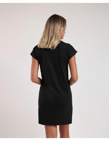 ADMAS Vestido Manga Corta Punk Beach para Mujer