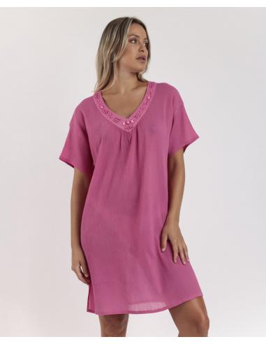 ADMAS Vestido Manga Corta Stone para Mujer