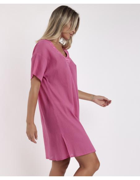 ADMAS Vestido Manga Corta Stone para Mujer