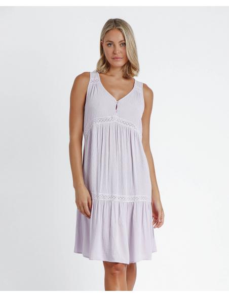 ADMAS ETHNIC Camisola Tirantes Lavender para Mujer