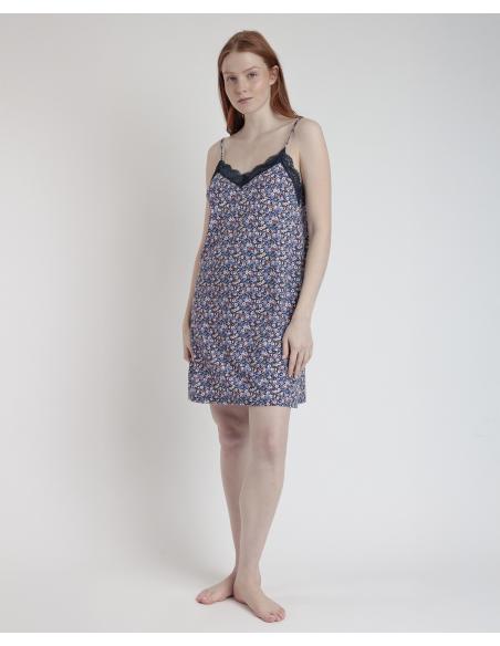 ADMAS Camisola Tirantes Blue And Pink Liberty para Mujer