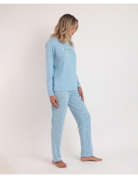 STAY AT HOME Pijama Manga Larga It´s Time To Sleep para Mujer