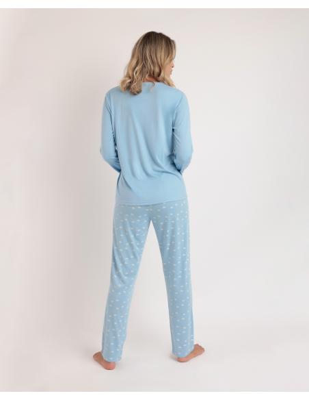 STAY AT HOME Pijama Manga Larga It´s Time To Sleep para Mujer