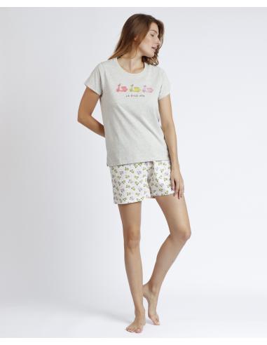 ADMAS Pijama Manga Corta La Dolce Vita para Mujer