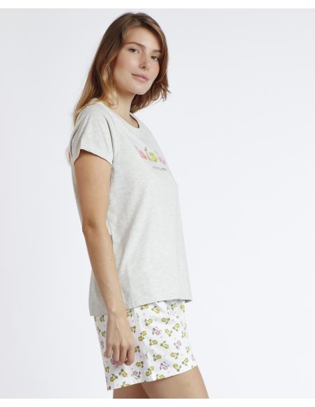 ADMAS Pijama Manga Corta La Dolce Vita para Mujer