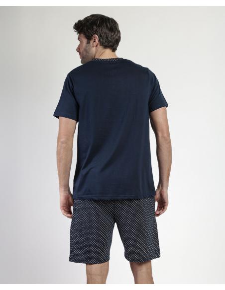 ADMAS CLASSIC Pijama Manga Corta Leather para Hombre
