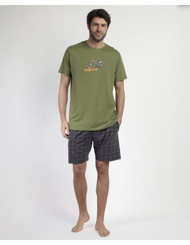 ADMAS Pijama Manga Corta Generals para Hombre