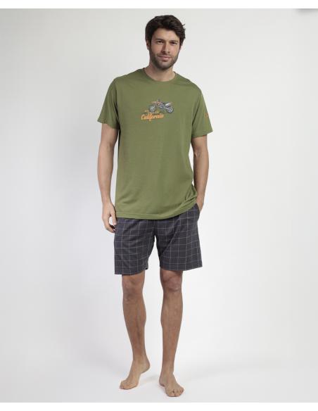 ADMAS Pijama Manga Corta Generals para Hombre