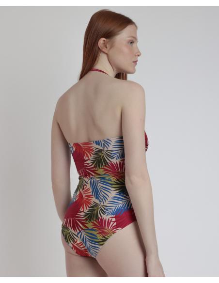 ADMAS Bañador Bandeau Desert Palm para Mujer