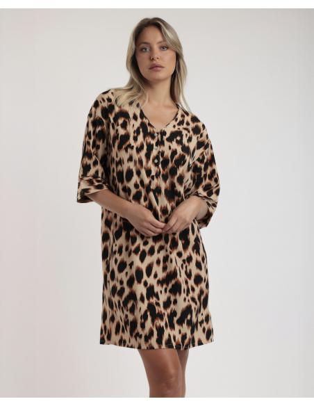ADMAS Vestido Kimono Manga Francesa Big Skin para Mujer