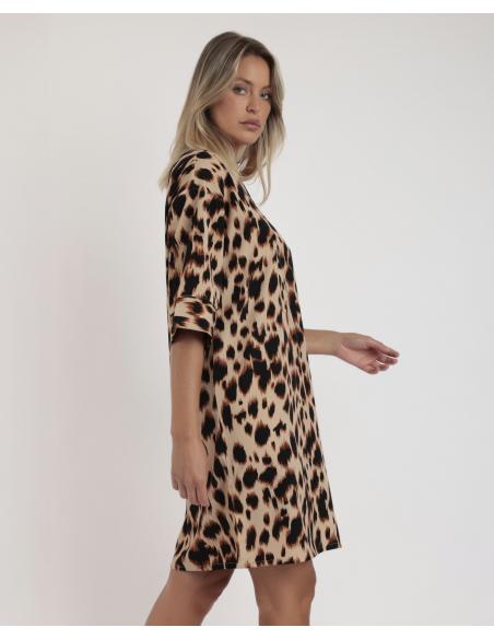 ADMAS Vestido Kimono Manga Francesa Big Skin para Mujer
