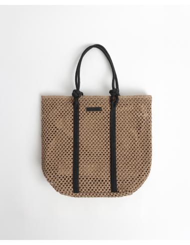 ADMAS Bolso Playa Tiras Negras para Mujer