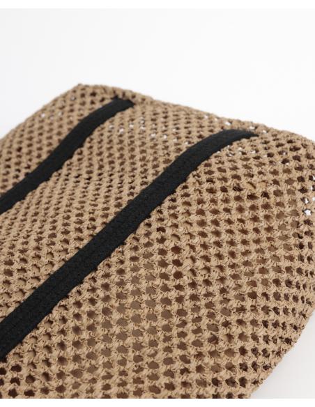 ADMAS Bolso Playa Tiras Negras para Mujer