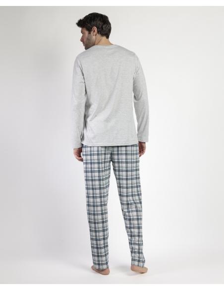 STAY AT HOME Pijama Manga Larga Scooty para Hombre
