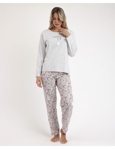 DISNEY Pijama Manga Larga Dalmatians para Mujer