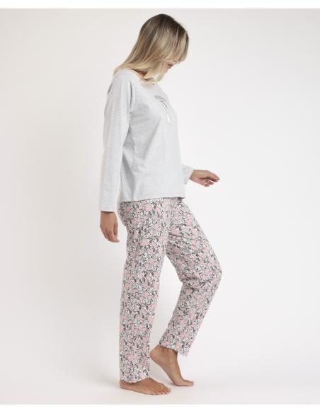 DISNEY Pijama Manga Larga Dalmatians para Mujer