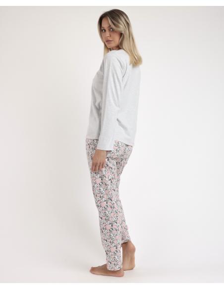 DISNEY Pijama Manga Larga Dalmatians para Mujer