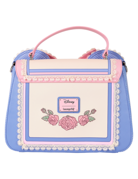 Bolso bandolera Minnie Mouse orejas y lazo y estampado de flores