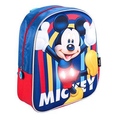 Mochila Infantil 3D con luz de Mickey Mouse - Envío GRATIS